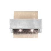 настенный светильник прямоугольный с отделкой под бронзу