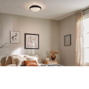 Lytham 20.5" 3 Light Flush Mount Black потолочный светильник 42276BK Kichler