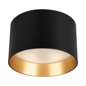 накладной потолочный светильник цилиндрической формы с металлическим внутренним отражателем