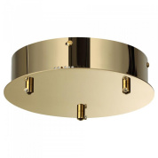 потолочный светильник с круглым основанием в бронзовом оттенке