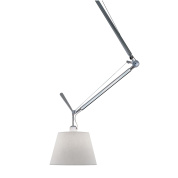 подвесной светильник с поворотным кронштейном и матовым абажуром