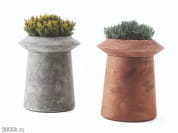 Bulbi Круглая садовая ваза из цемента ручной работы Ethimo PID596342