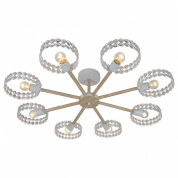 люстра потолочная с девятью кольцевыми элементами