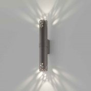 04406TNDHXXXX Elesi luce Gaia AP M LED настенный светильник с двумя плафонами серый