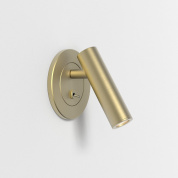 встраиваемый настенный светильник для чтения с коротким поворотным модулем матовое золото