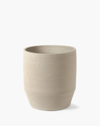 напольное кашпо цилиндрической формы из керамики