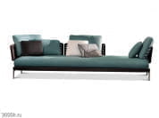 Patio Модульный уличный диван из ткани Minotti