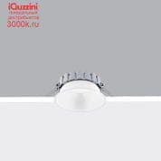 QV83 Easy Space iGuzzini Ø 163 mm - warm white - electronic - Transparent/Black