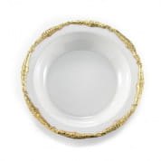 Empire white & gold rim soup plate ø 23 cm тарелка, Villari