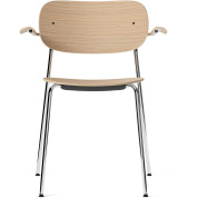 1176019 Audo Copenhagen Co Chair Хромированные ножки, сиденье + спинка + подлокотники из натурального дуба