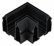 угловой L-образный встраиваемый соединитель для магнитного трека чёрного цвета системы 230V