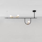 Yanzi SC1 SP LED Designer three Artemide Yanzi подвесная люстра с несколькими плафонами на горизонтальной планке