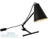 SIMA TABLE LAMP Регулируемая настольная лампа из латуни Mullan Lighting MLTL038PCMBK