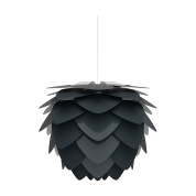 подвесной светильник с плафоном в виде чешуек черный