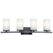 Crosby 4 Light Vanity Light Black настенный светильник 45498BK Kichler