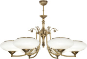 CAS-ZW-6(P) Kutek Casamia Lampshade шестирожковая подвесная люстра с матовыми стеклянными чашами