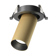 встраиваемый потолочный светильник золотистого оттенка