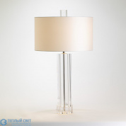 Fluted Crystal Column Table Lamp Global Views настольная лампа