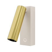 настенный светильник белый с золотистой вставкой