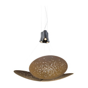 подвесной светильник с черным перфорированным плафоном IP40