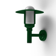 настенное бра с купольным плафоном зелёного цвета