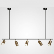 потолочный светильник на штанге с пятью регулируемыми спотами