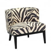 110311 Chair Baldessari zebra print кресло Eichholtz
