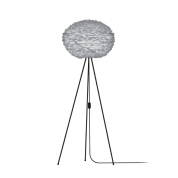 торшер с перьевым абажуром на металлических ножках