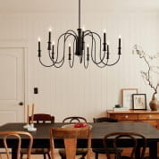 Karthe 9 Light Chandelier Black люстра 52471BK Kichler