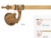 настенный карниз с вытянутой планкой и декоративным круглым держателем