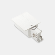 левый соединитель для трёхфазного шинопровода белого цвета EUTRAC 3phase