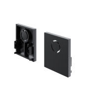 монтажный элемент чёрного цвета для магнитной трековой системы Exility