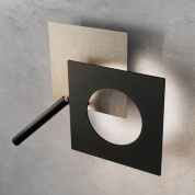 Petra Icone Накладной настенный светильник для чтения Circle, Square черный i-c-0029