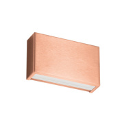 настенный светильник с односторонним направлением света в медном корпусе