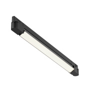 трековый потолочный светильник чёрного цвета линейной формы