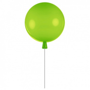 накладной светильник в форме шара зеленого цвета