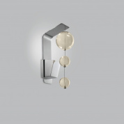 Metal Lux Bolero AP настенный светильник с тремя стеклянными плафонами хром; янтарь 251.111.06