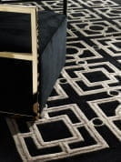 109767 Carpet Evans black 2x3m ковер Eichholtz