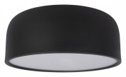 накладной потолочный светильник цилиндрической формы черный