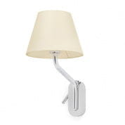 24006-11 ETERNA CHROME WALL LAMP E27 15W WITH RIGHT READER настенный светильник Faro barcelona