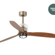 33398DWP-10 DECO FAN Ø1280MM OLD GOLD 3 BLADES 17W 3000K W/R люстра с вентилятором Faro barcelona