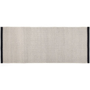 прямоугольный ковёр с диагональной текстурой в черном оттенке