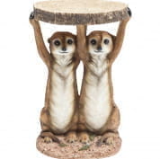 79748 Приставной столик Animal Meerkat Sisters Ø33см Kare Design