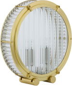 двухламповое настенное бра с цилиндрическими стеклянными плафонами