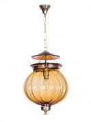 Goan Melon Handi Lantern Hanging Light - Amber подвесной светильник FOS Lighting Kharboja-Retro-Amber-HL1