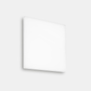 уличный потолочный светильник квадратного формата с матовым рассеивателем