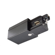 питающий элемент для однофазного трека чёрный комплектующий для однофазного шинопровода