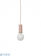 Socket Pendant Low Ferm Living подвесной светильник розовый 5112