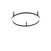 341880 Ideal Lux ORACLE SLIM PL D050 ROUND 2700K ON-OFF BK потолочный светильник черный