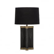 Shagreen Lamp Black Black Shade by Nellcote настольная лампа Sonder Living 1007234